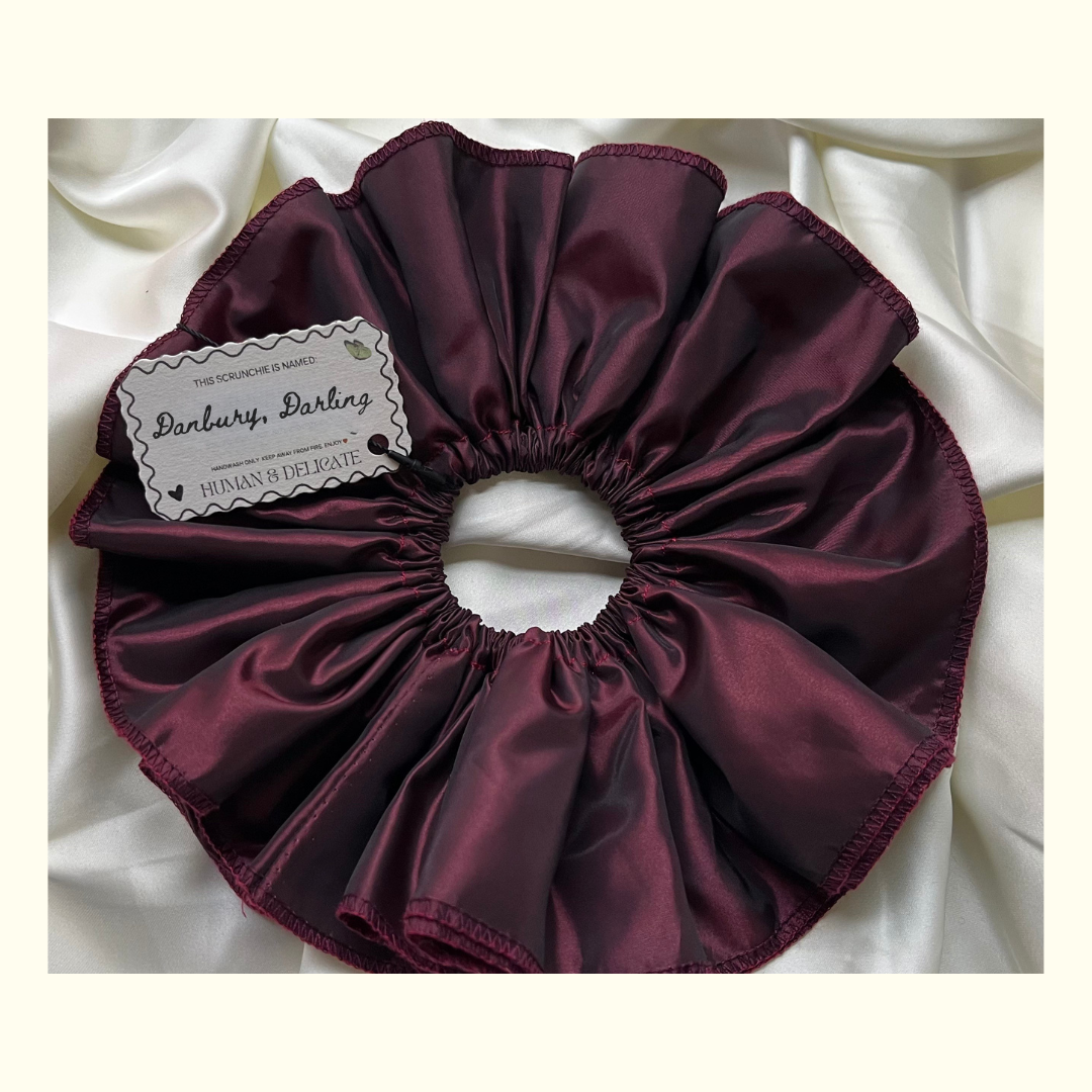 Danbury, Darling | Ruffled Vintage Taffeta Scrunchie [XXL]