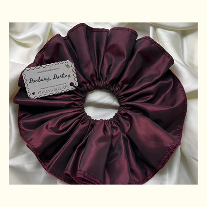 Danbury, Darling | Ruffled Vintage Taffeta Scrunchie [XXL]
