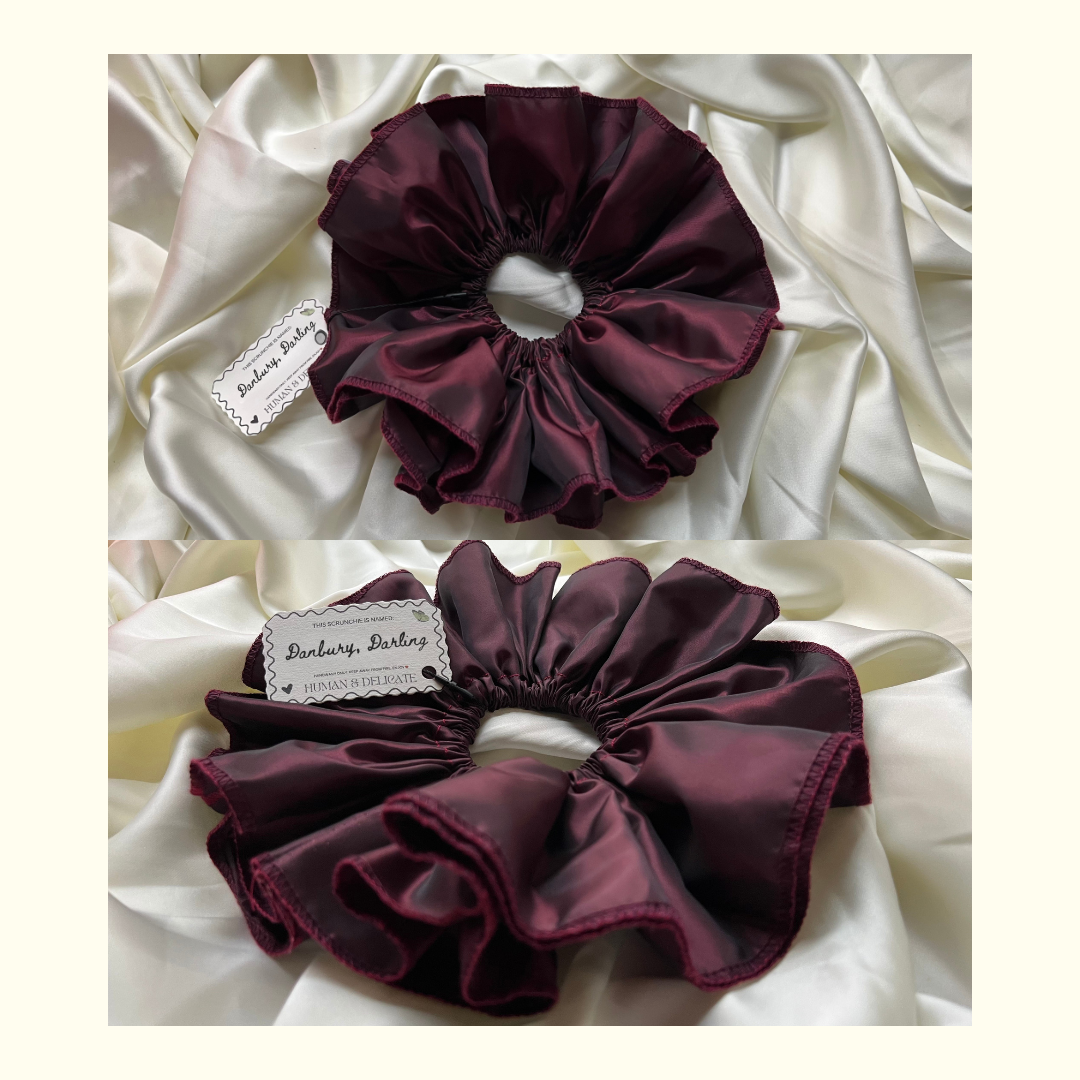 Danbury, Darling | Ruffled Vintage Taffeta Scrunchie [XXL]