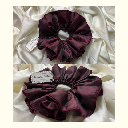 Danbury, Darling | Ruffled Vintage Taffeta Scrunchie [XXL]