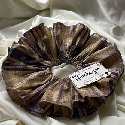 Aww, Humbug! | Ruffled Plaid Scrunchie