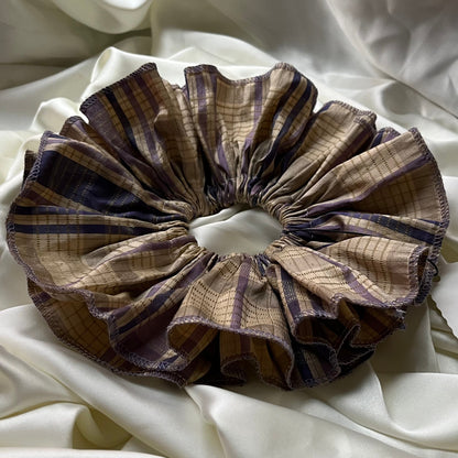 Aww, Humbug! | Ruffled Plaid Scrunchie