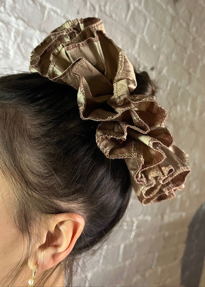 Theia | Pure Silk Ruffle Scrunchie