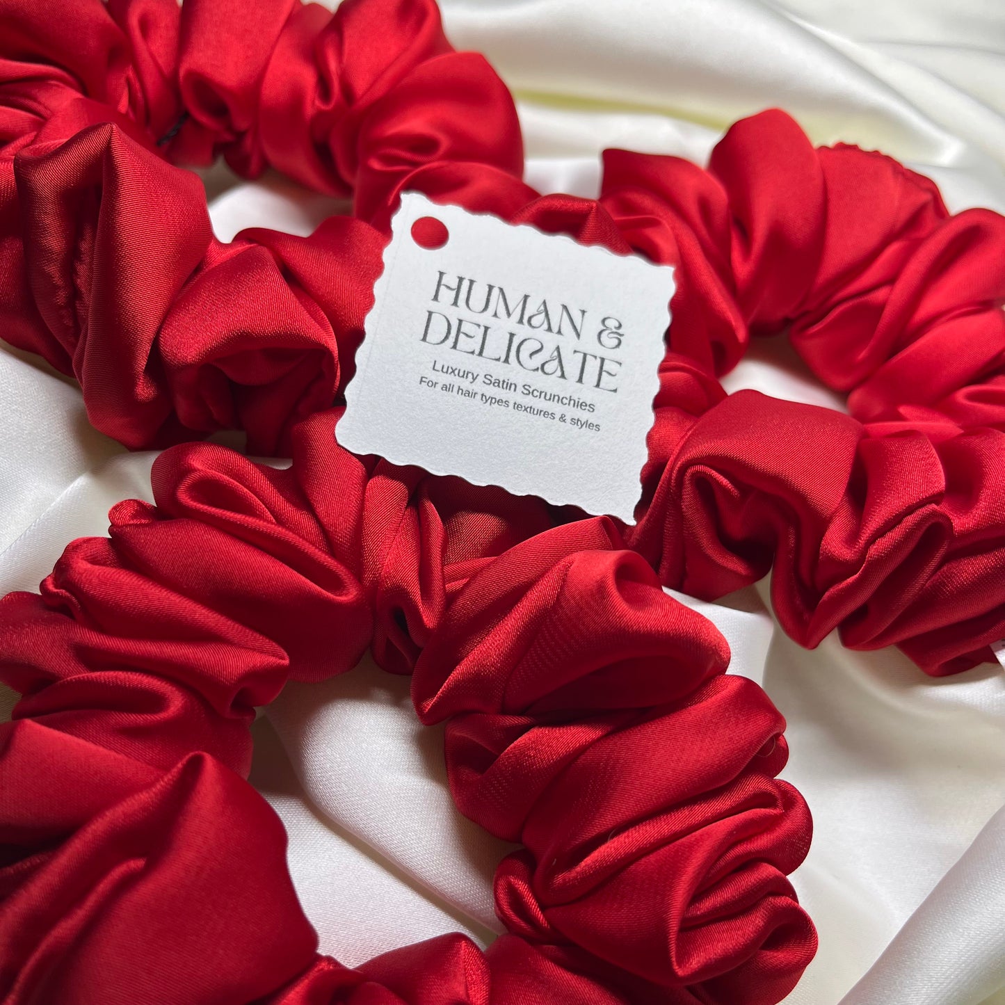 Lover Girl | Red Luxury Satin Mini Scrunchie [S]