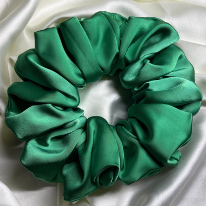 Ozwald | Emerald Green Luxury Satin Giant Scrunchie [XXL]
