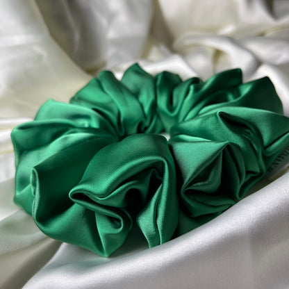 Ozwald | Emerald Green Luxury Satin Giant Scrunchie [XXL]