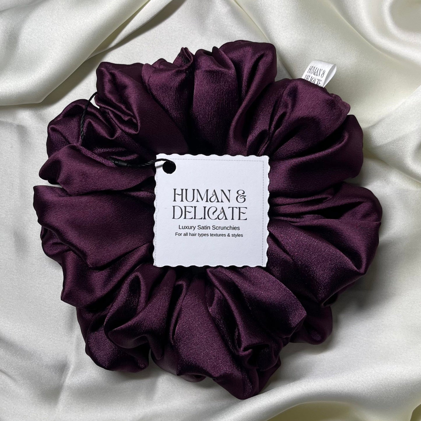 Kathani | Purple Luxury Satin Jumbo Scrunchie [XL]