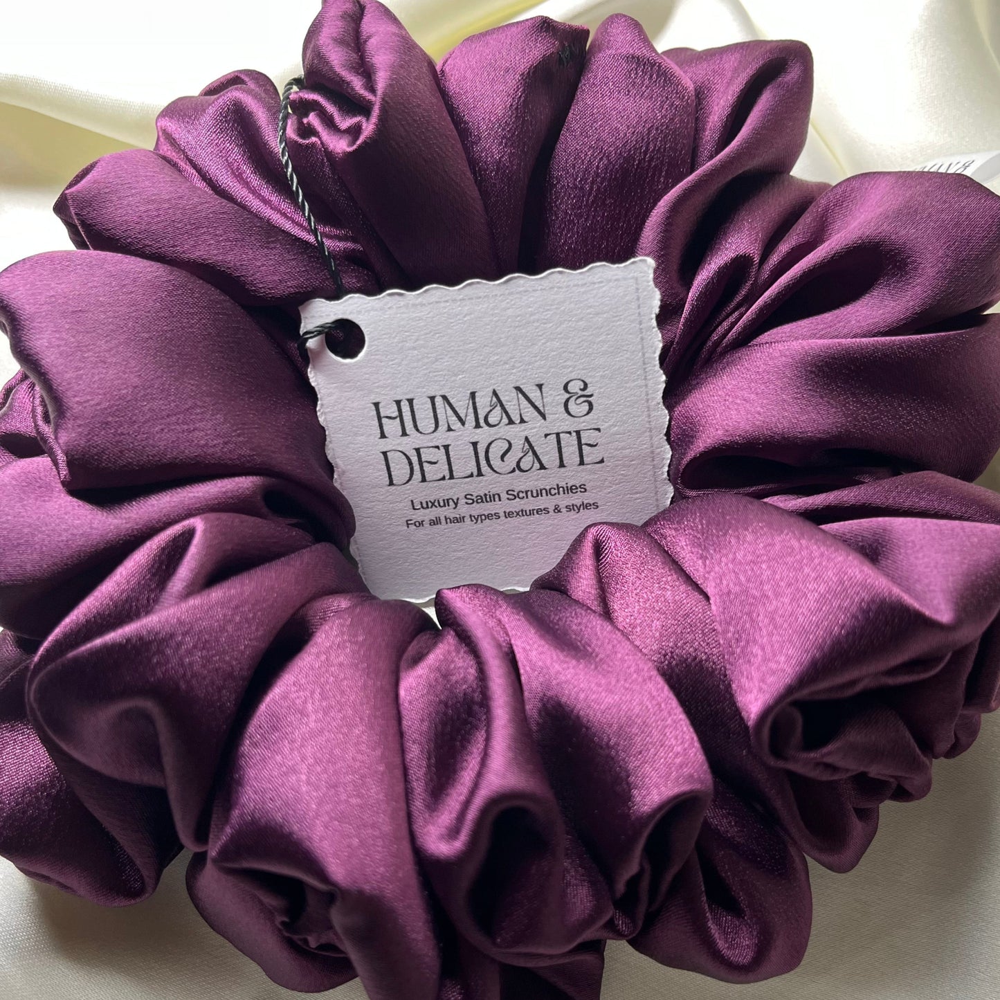 Kathani | Purple Luxury Satin Jumbo Scrunchie [XL]