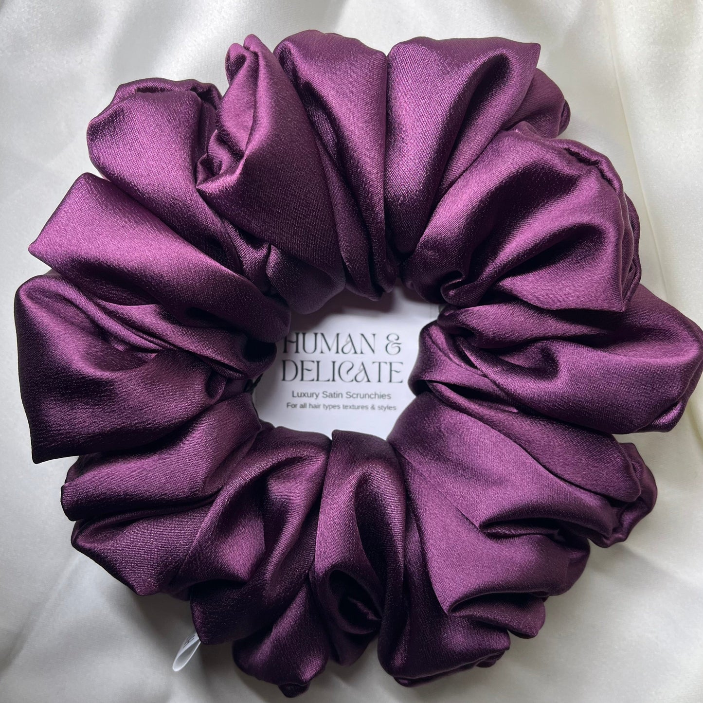 Kathani | Purple Luxury Satin Jumbo Scrunchie [XL]