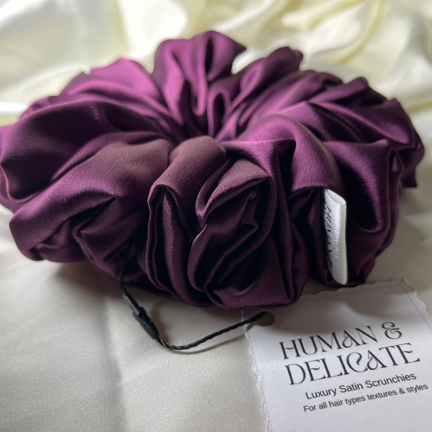 Kathani | Purple Luxury Satin Jumbo Scrunchie [XL]