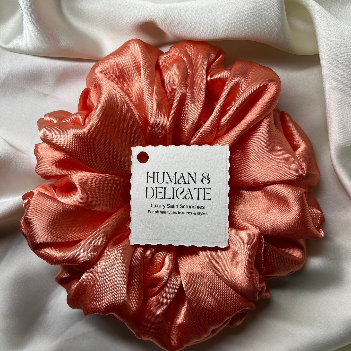 Peachy Keen | Luxury Satin Jumbo Scrunchie [XL]